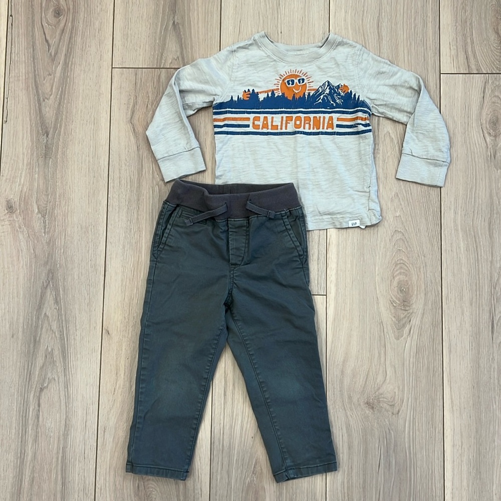 BABY GAP California Long Sleeve Tee & Pants